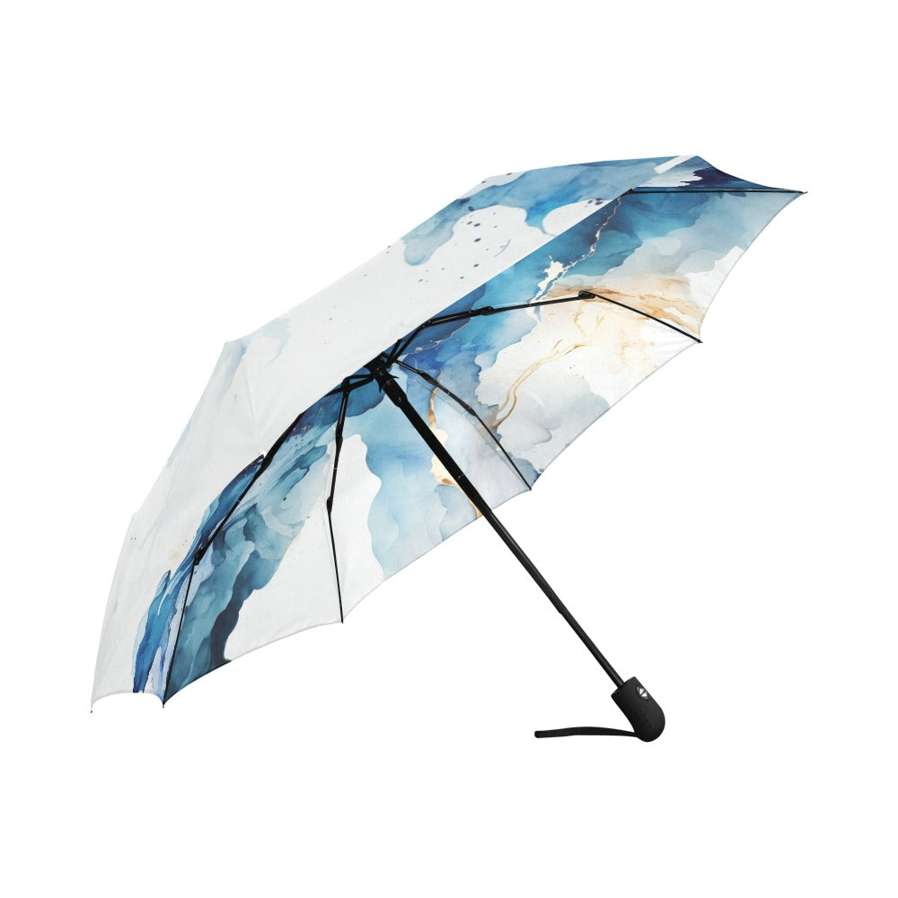 ๐ Blue Serenity | Watercolor Marble Umbrella | The Legacy House