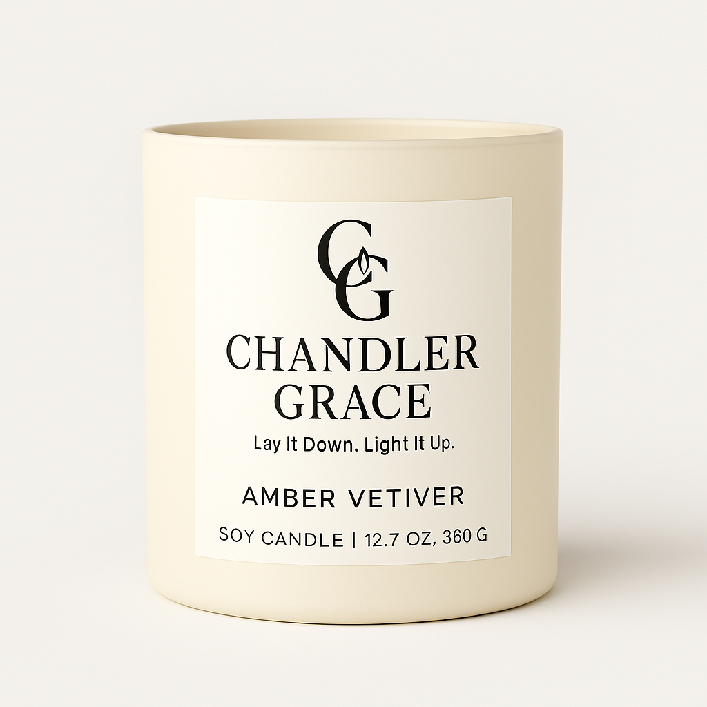 Amber Vetiver – Soy Candle by Chandler Grace