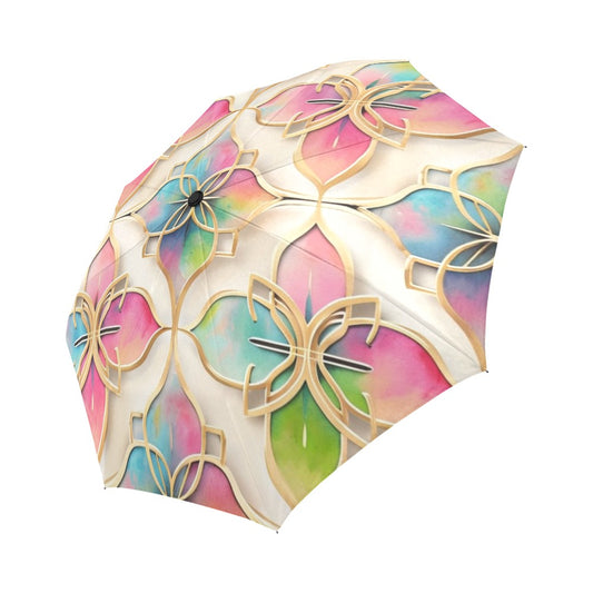 🌸 Grace in Bloom | Watercolor Gold Umbrella | The Legacy House