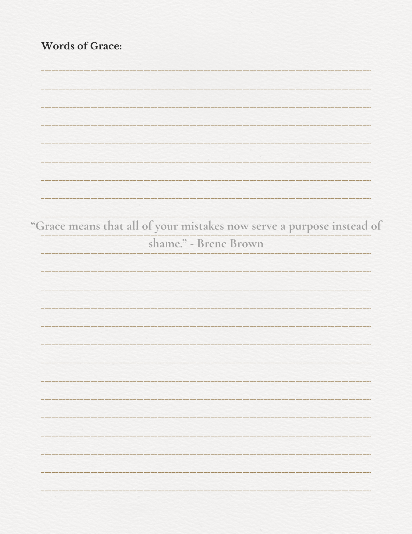 The Grace Within: A Self- Care Journal (Mini Edition)