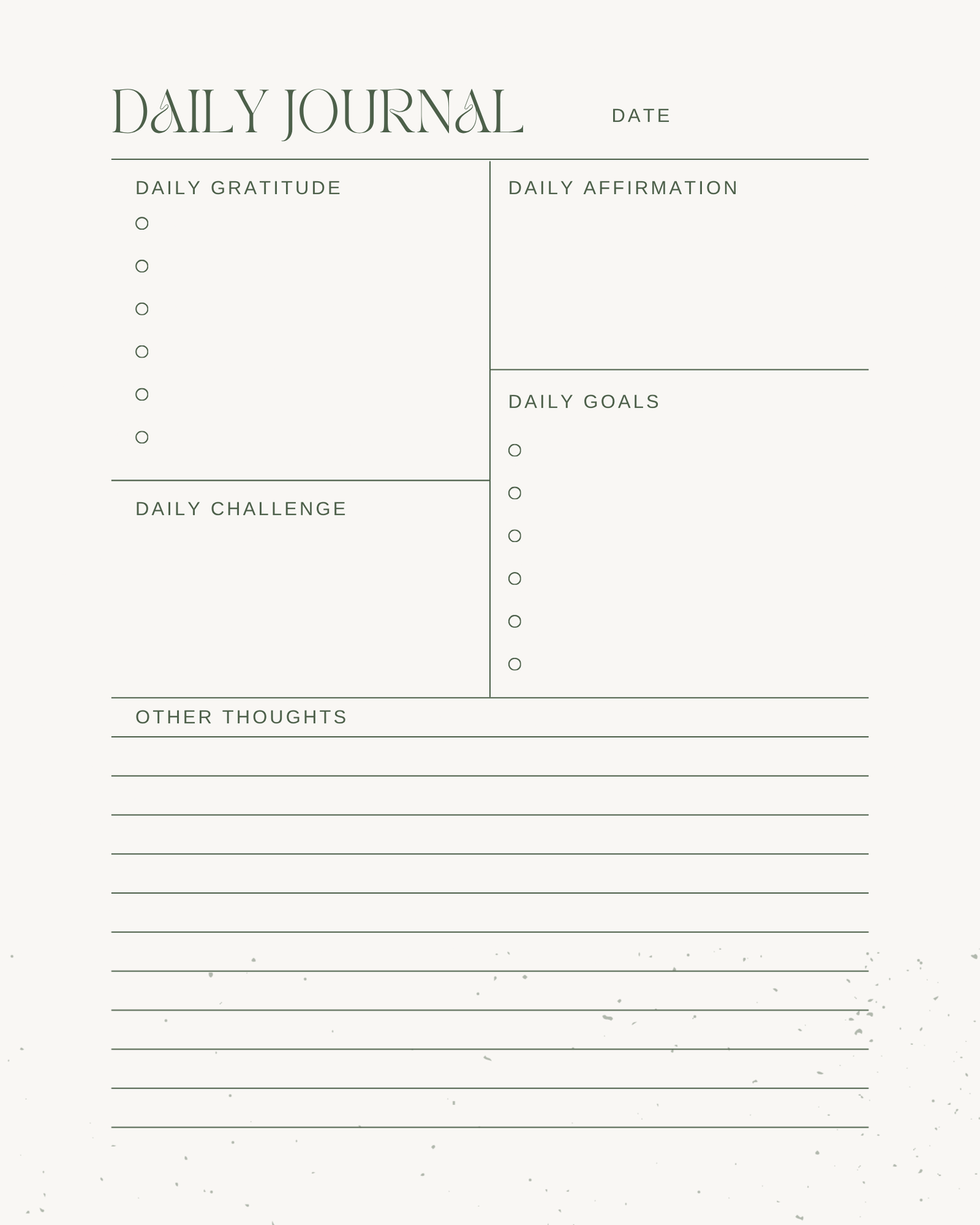 Prioritize Yourself-Grace Notes 7-day Journal