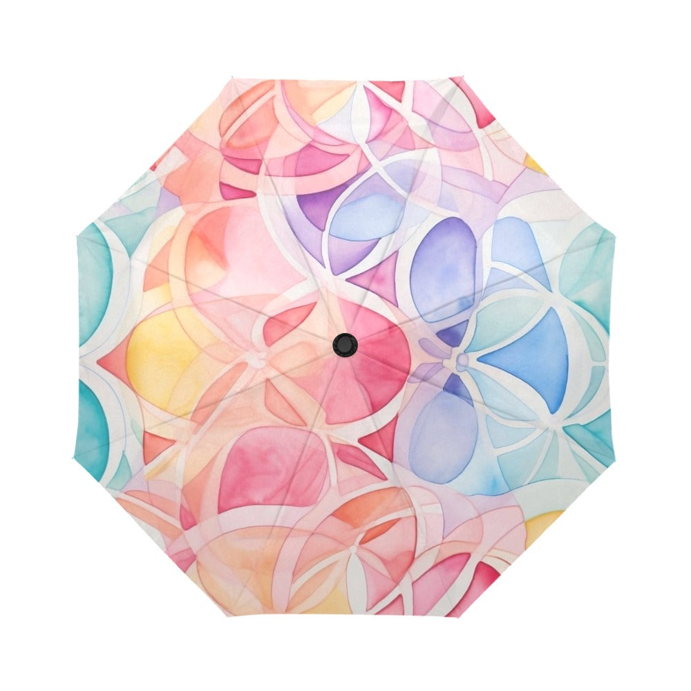 🎨 Whispers of Joy | Watercolor Mosaic Umbrella |The Legacy House