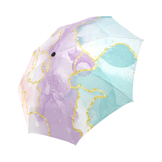 🌸 Blush & Gold | Marble Luxe Umbrella |The Legacy House
