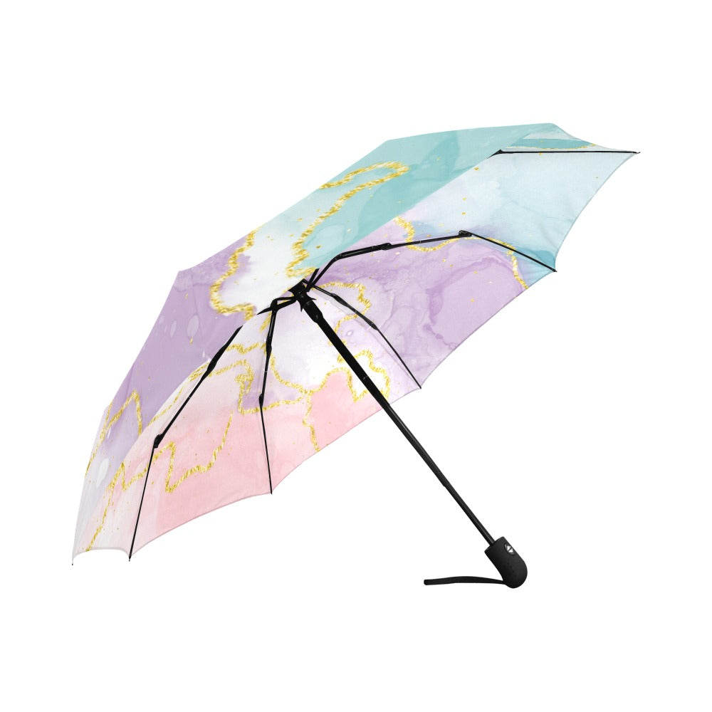🌸 Blush & Gold | Marble Luxe Umbrella |The Legacy House