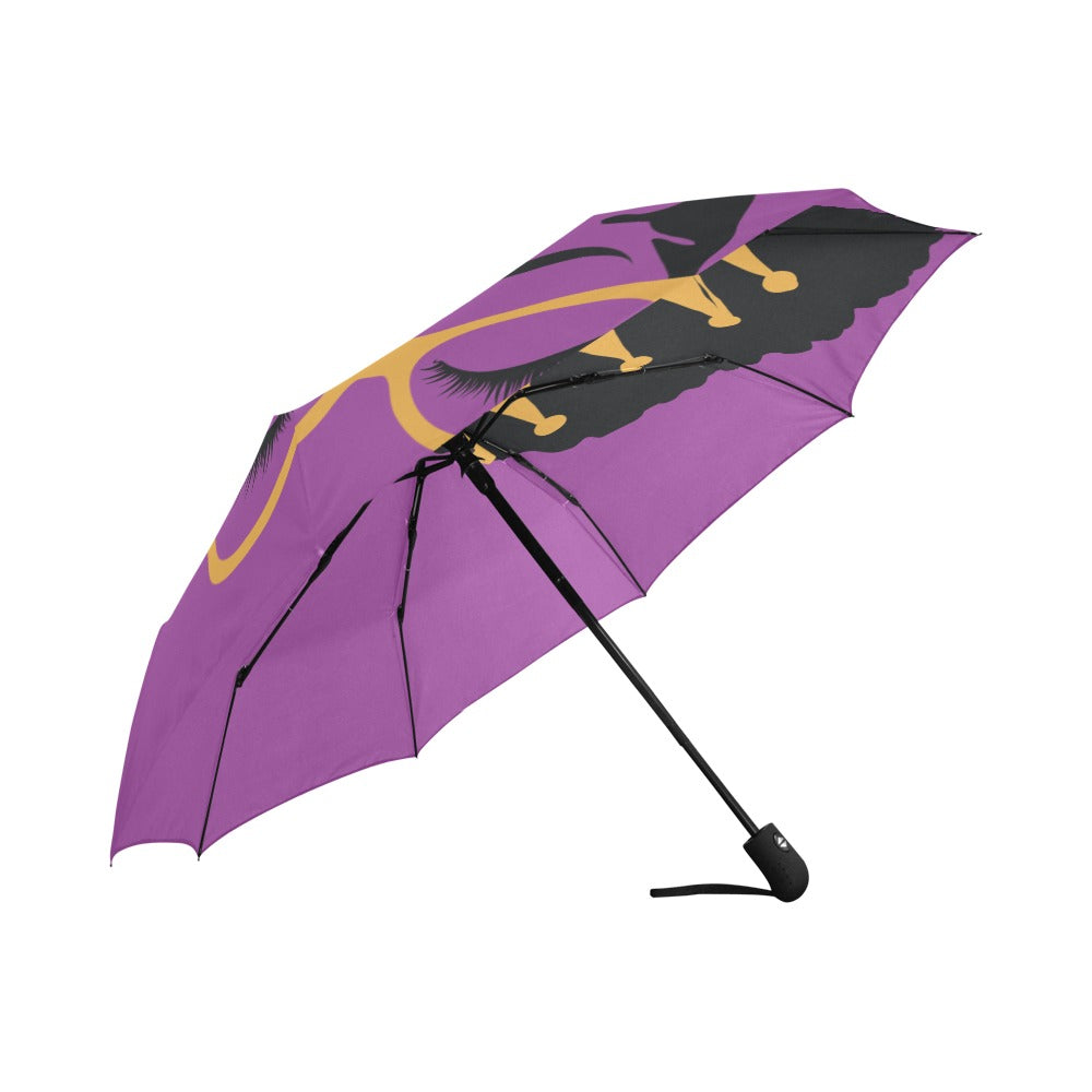 👑 Afro Cutie | Crowned Confidence Umbrella (Purple Edition) The Legacy House