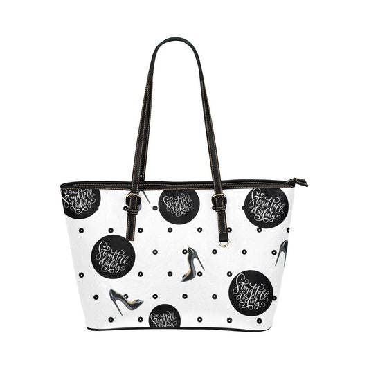 Stay Faithful, Darling | Large Leather Tote by The Legacy House