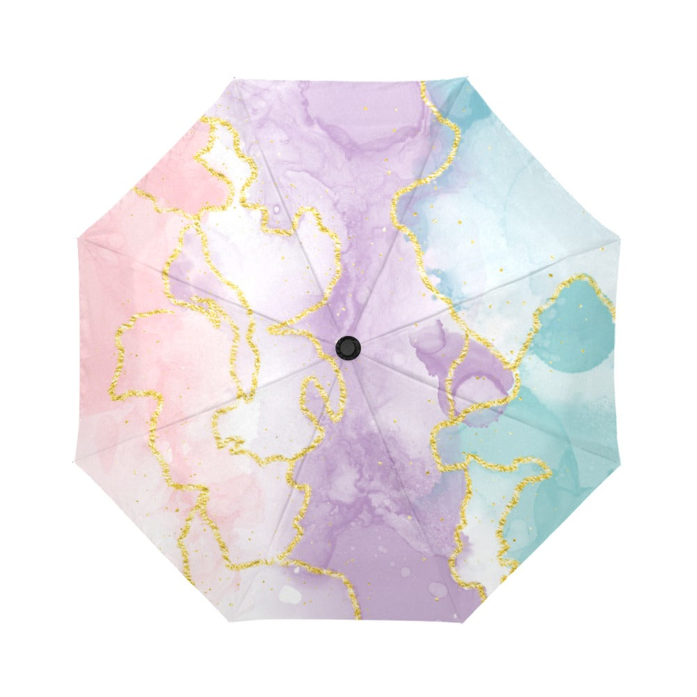 🌸 Blush & Gold | Marble Luxe Umbrella |The Legacy House