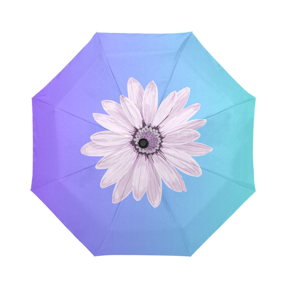 💜 Twilight Bloom | Teal & Violet Umbrella |The Legacy House